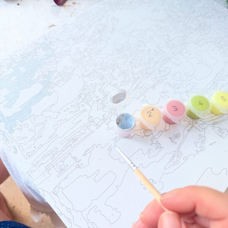 beginning a paint by number project