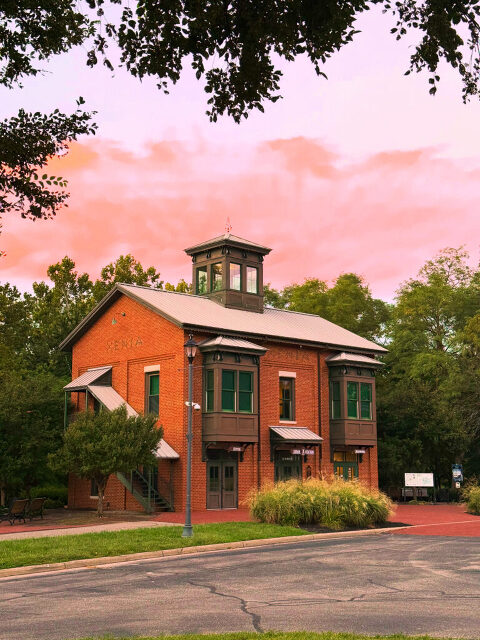 sunset over Xenia Station